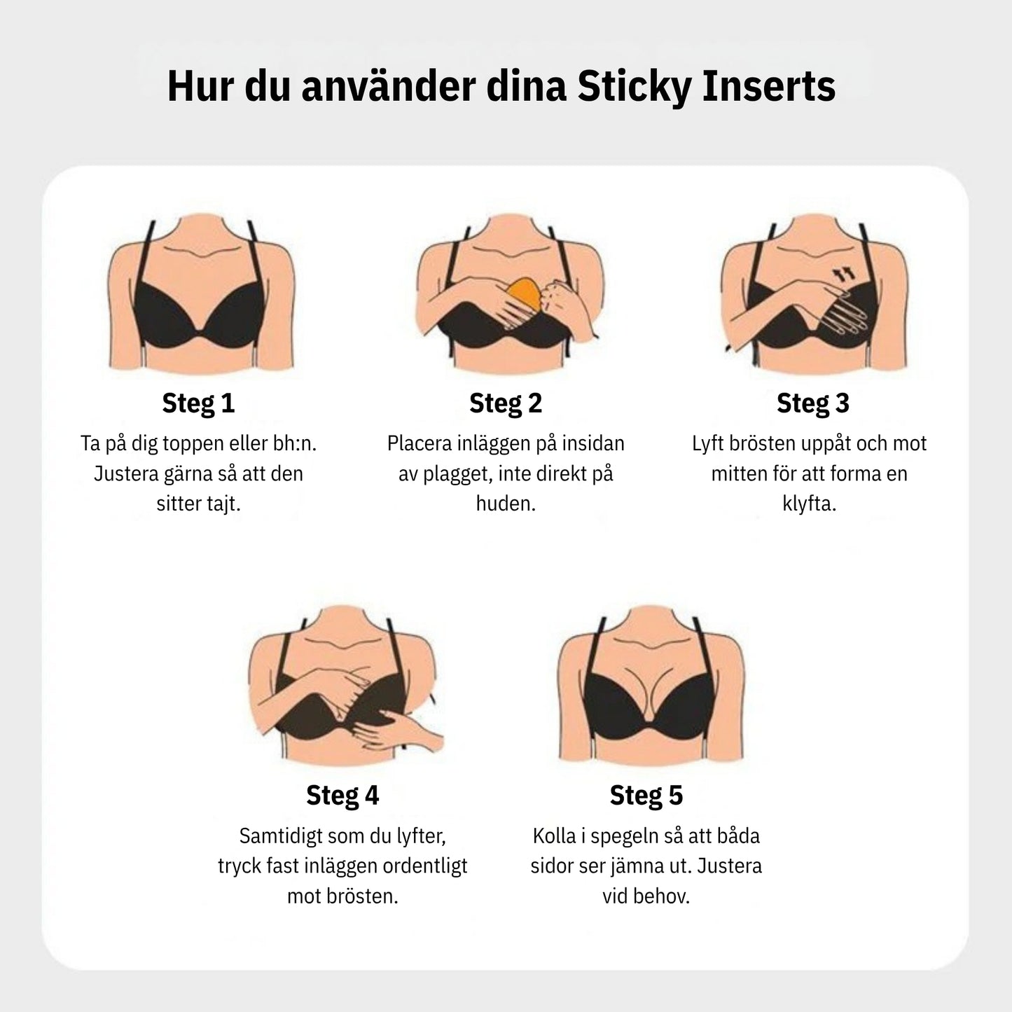 emvii - sticky push up inserts